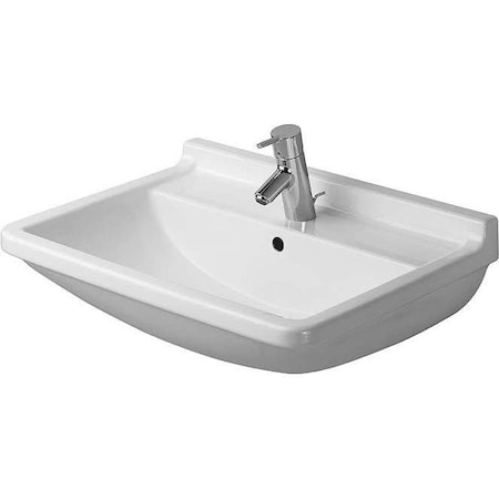 Duravit Washbasin 21 5/8" Starck 3 With Overflow White 0300550000
